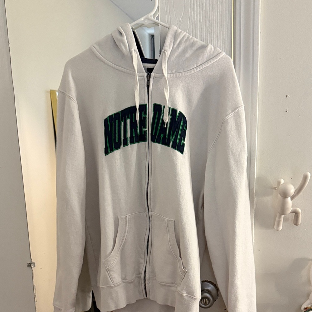 Notre Dame White Hoodie